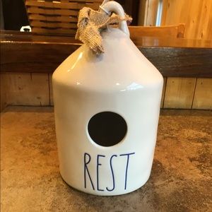 Rae Dunn “Rest”(in blue) Birdhouse
